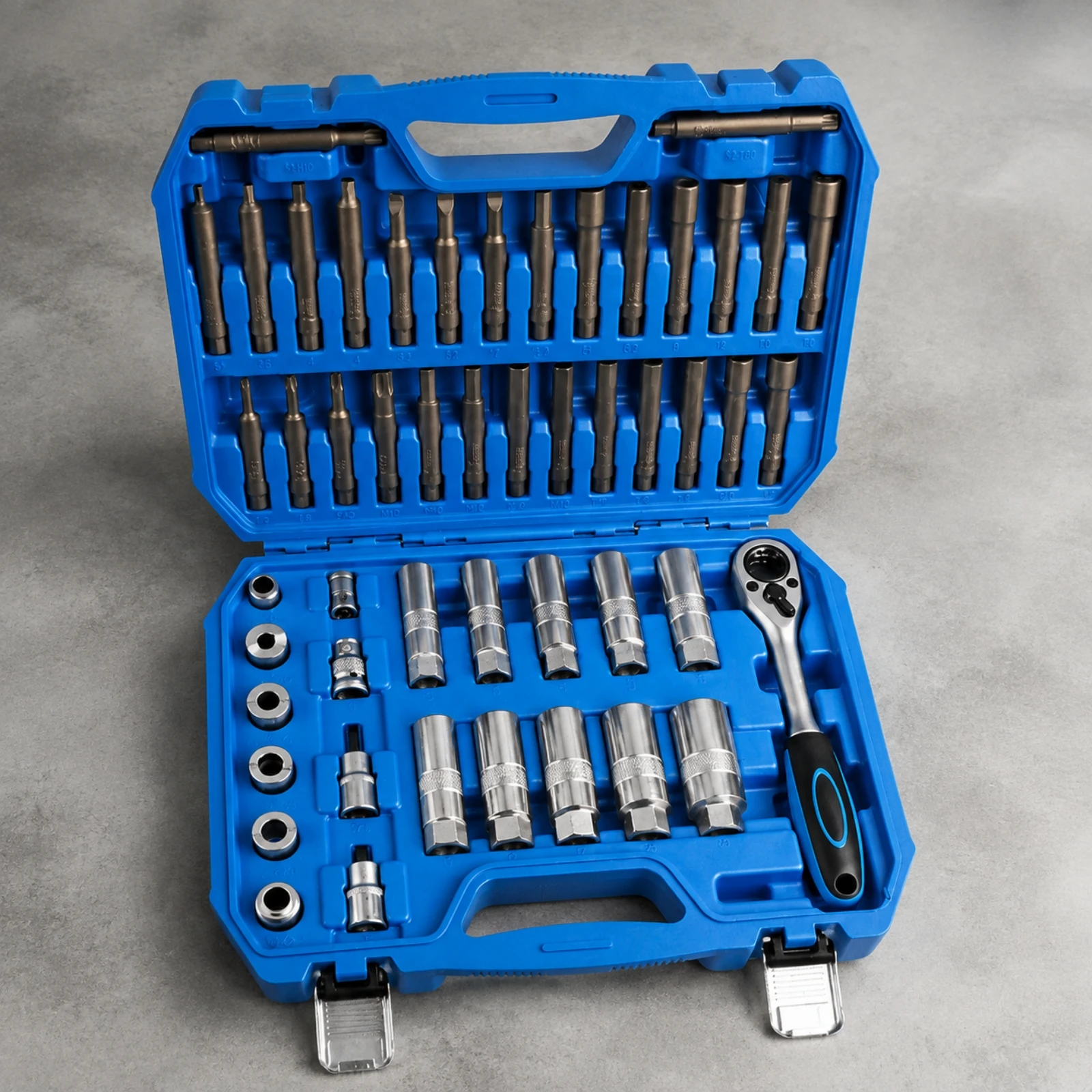 50 Pieces Strut Top-Mount Removal Tool Kit Heavy-Duty Strut Nut Removal Tool Set Reversible Ergonomic for Mechanics, Workshops