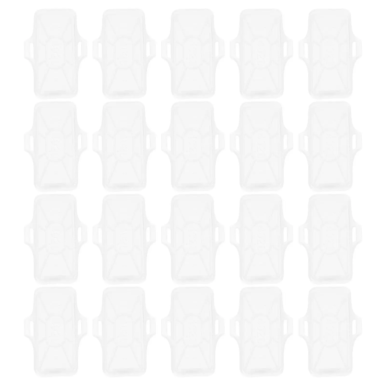 100Pcs Cable Label Holder Case Plastic Identification Box Protective Cover for Wire Sign Name Holder Easy to Use