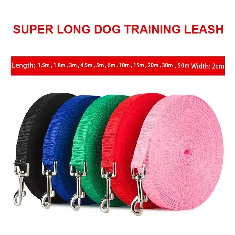 Extra Long Polypropylene Pet Leash Heavy Duty Dog Training Lead Anti Tear Tracking Rope Outdoor Walking Safe Control