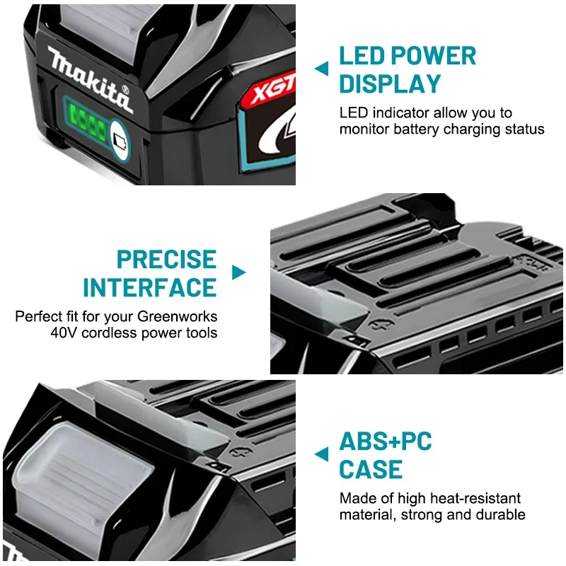 Makita 40V Max XGT Lithium ion Battery 5.0Ah New Original Battery   21700 , BL4020, BL4025, BL4040, BL4050, BL4080 40V Makita