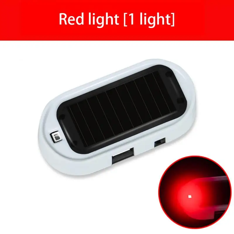 Led Fake Security Light Flashing Imitation Smart Induction Solar Powered Solar Auto Charging Stable Auto Parts Accessories S