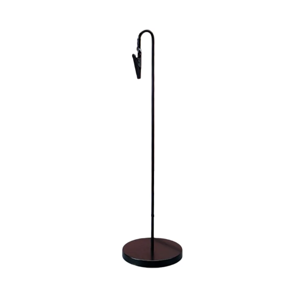 

Romantic Black Clamps Metal Place Card Holder Non-Slip Base Versatile Photo Clip Elegant Place Card Stands Corporate Event