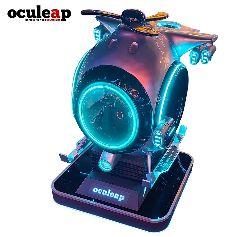 Helicopter Shooting Simulator Flight Cockpit Aircraft Teaching and Training Simulator VR Game Machine Motion 9D Flight Simulator