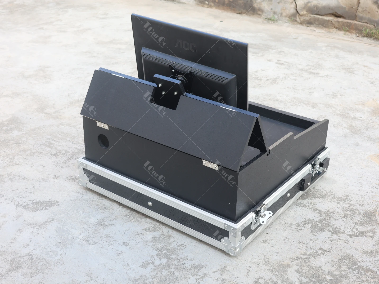 Waves EMotion LV1 Mixer Controller Flight Case tout-en-un avec extractible et tiroir