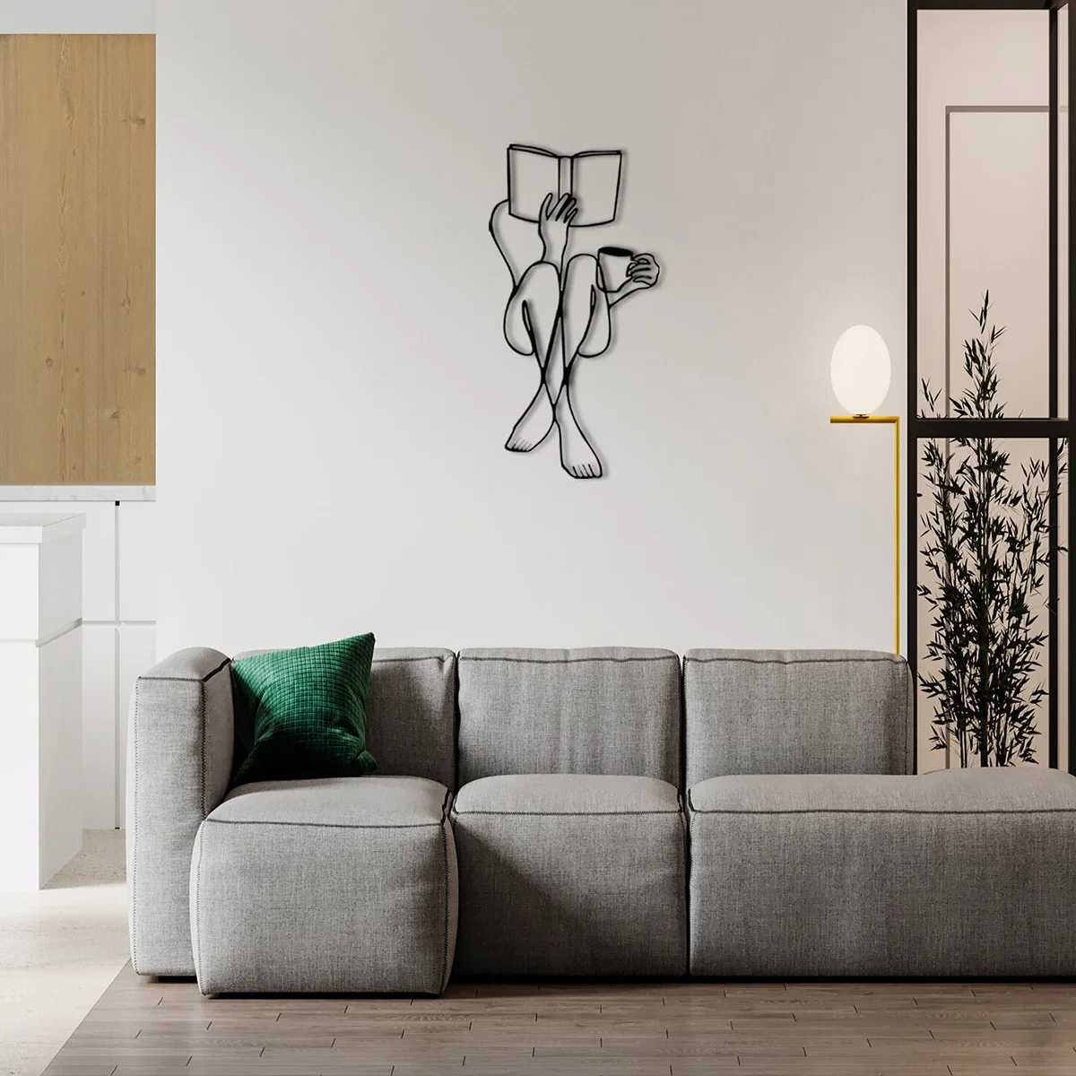 1PC Personalized Metal Art Decoration, Cute Girl Metal Wall Decoration, Living Room Study Room Wall Hanging Home Art