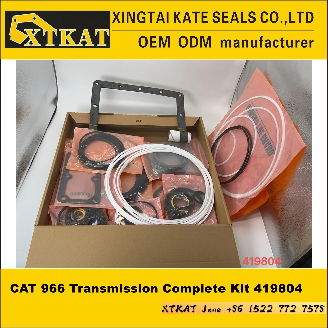 XTKAT 966 Bulldog for CAT Transmission Complete Kit 419804 6v5414 6v5415 419805 6v5415 419805 for Construction Machinery Parts