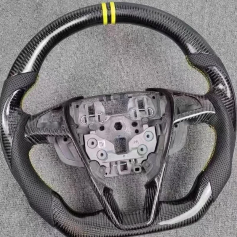 Factory Wholesale Carbon Fiber Leather Steering Wheel Custom Car Accessories for Ford Mondeo EDGE