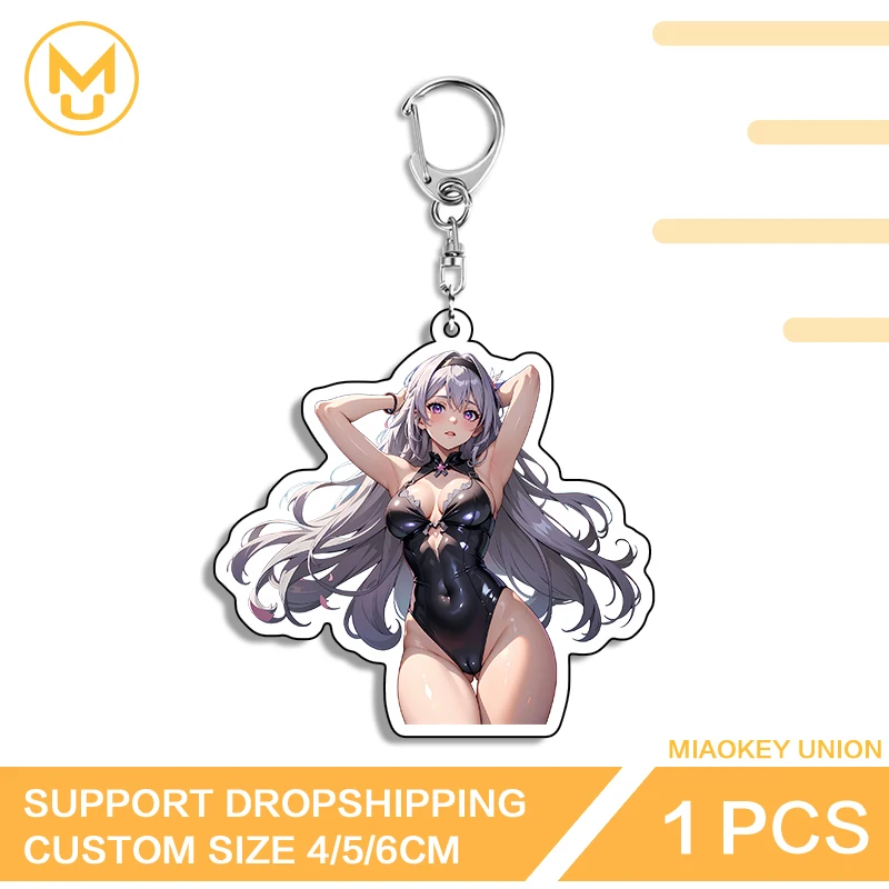 Hermosa figura de Anime Zero Two Bikini elegante diseño exclusivo y ousado llaveros de doble cara uso diario periféricos de Anime