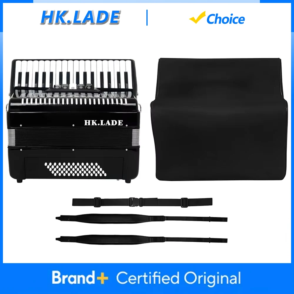 

HK.LADE AH-60 34-клавишный аккордеон 60-басовый мультирегистраторный аккордеон с сумкой-клавиатурным инструментом для оценки производительности/обучения