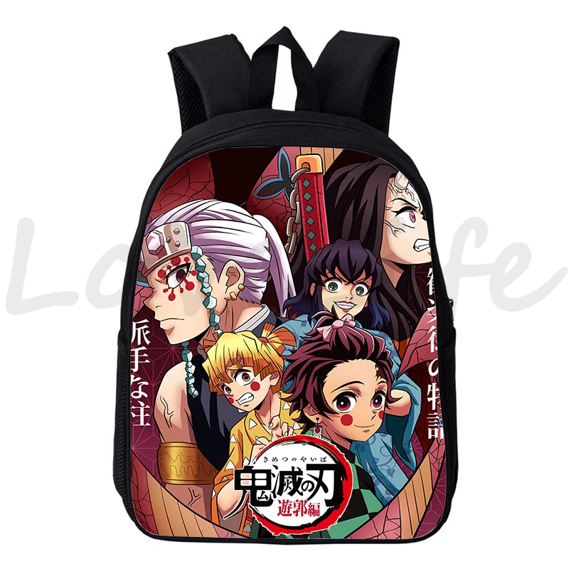 Anime Demon Slayer Backpack Kimetsu No Yaiba Kamado Tanjirou Nezuko 3d Printed School Bag Teenage Girl Boys Bookbag Travel Bags