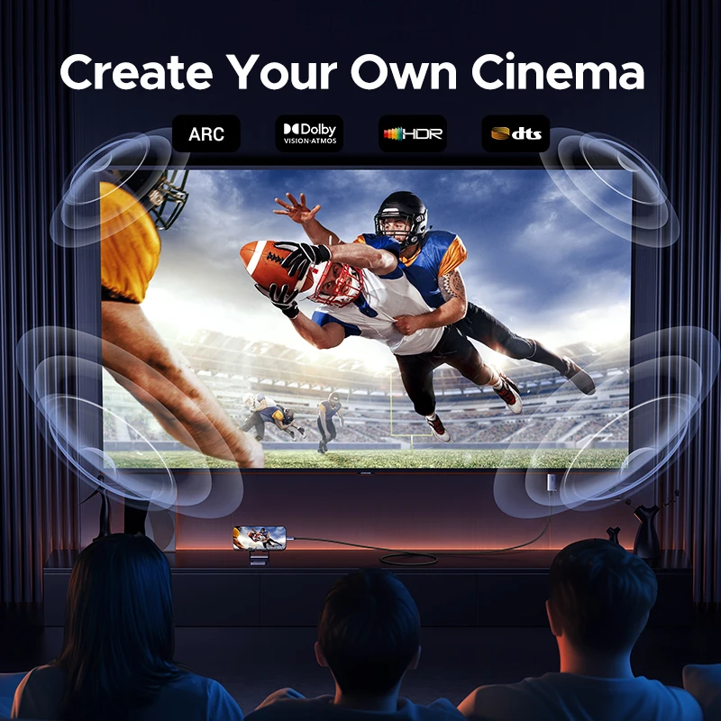 UGREEN Кабель USB C-HDMI с адаптером быстрой зарядки PD 100 Вт 4K при 60 Гц 2-в-1 Thunderbolt Однонаправленный тип C к HDMI 2 метра