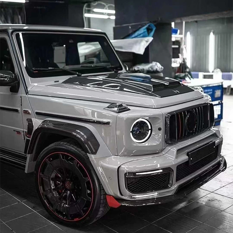 

For Mercedes-Benz G-Class W464 G800 G900, 1:1 Rocket Style Dry Carbon Fiber Wheel Arches, Wide Body Fender Flares