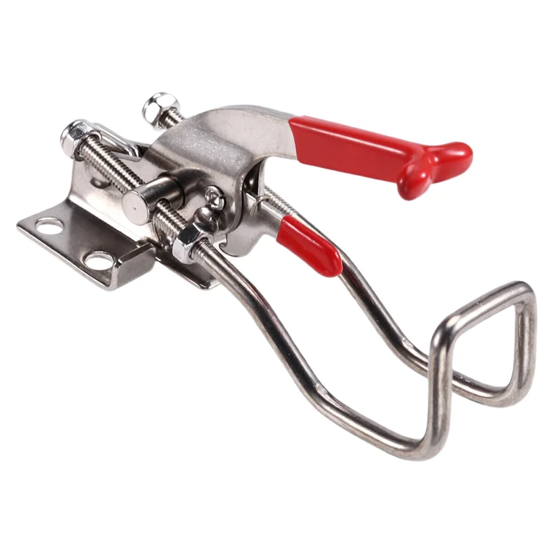 

THIVN-Buckle Lock 304 Stainless Steel T Handle Quick Fixture Adjustable Clamp Box Buckle Horizontal Fixture Door Bolt Clamp