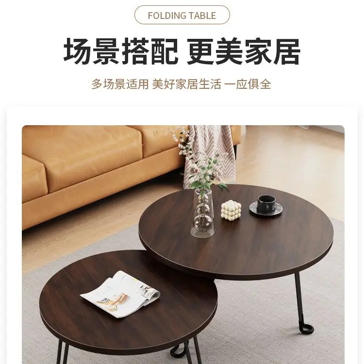 Light Luxury Nordic Living Room Coffee Table Household Round Small Tea Table Multifunctional Creative Small Round Table