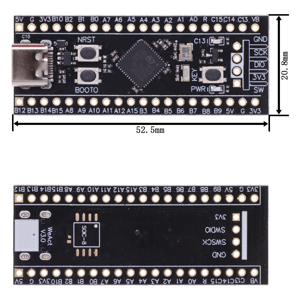 ST-LINK V2 Simulator Download Programmer STM32F103C8T6 ARM STM32F103C6T6 Minimum System Development Board STM32F401 STM32F411