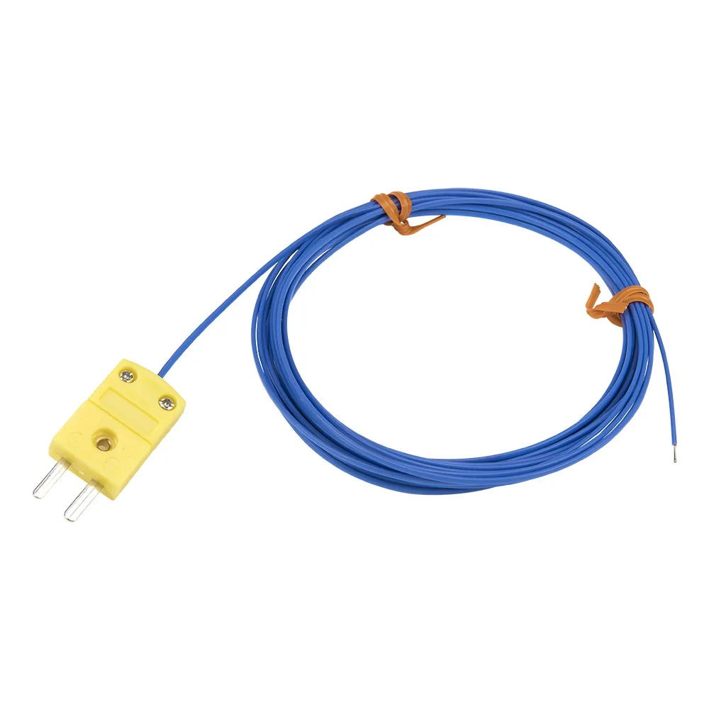 FTARW02 K type 5m PTEE cable wire head plug connection thermocouple temperature sensor