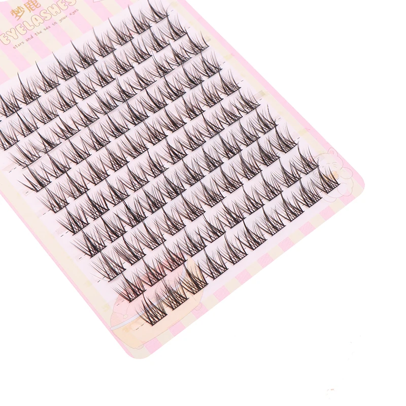 

[YA]100pcs Lazy Man Fake Eyelash Trilogy Natural Eyelash Personal Eyelash Single Cluster Fairy Little Devil Self Adhesive Novice