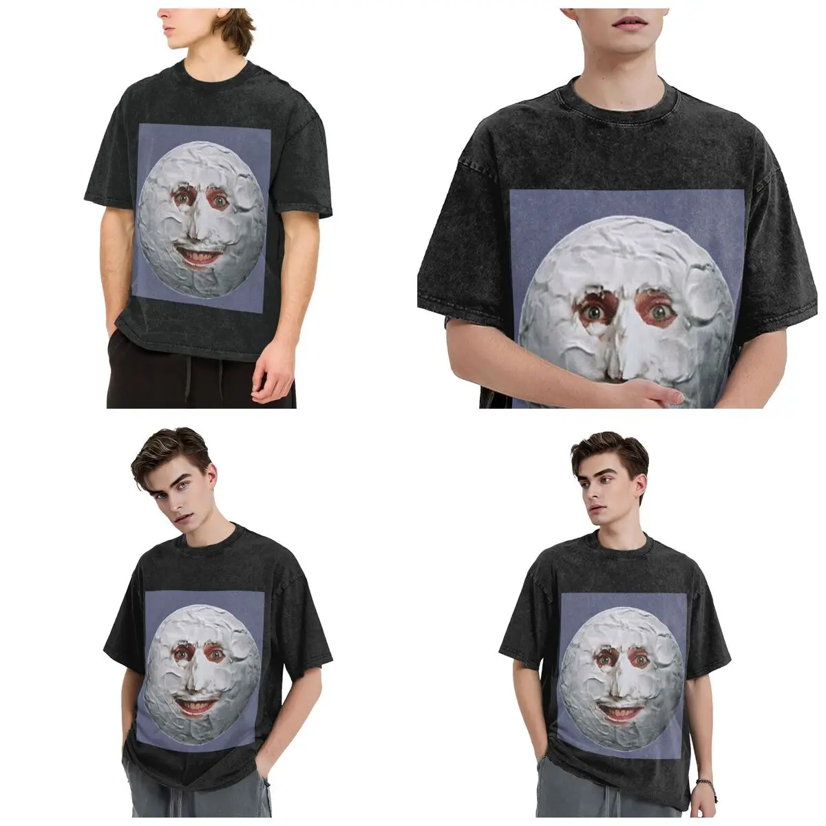 Streetwear T-Shirts The Mighty Boosh Washed T Shirt Short Sleeve Hip Hop T-Shirt Tops Tees for Men Women
