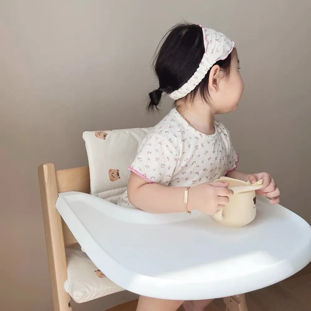 Ins Baby Dining Seat Cushion Adjustable Removable Seat Pad Kids Chair Seat Liners Cartoon Anti Dirt Dining Chair Accessories New