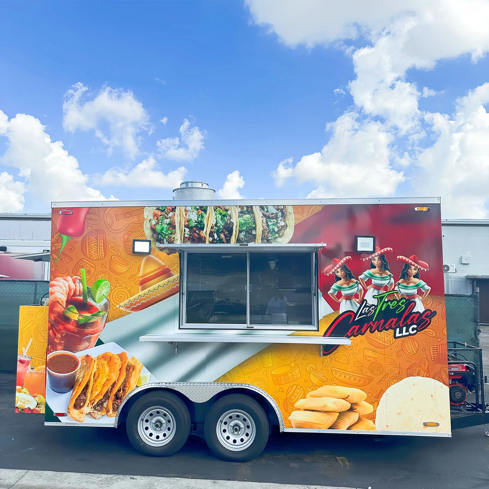 

Mobile Kitchen Customized Food Truck Trailer Fully Equipped Fast Food Catering Trailers Consession Trailer