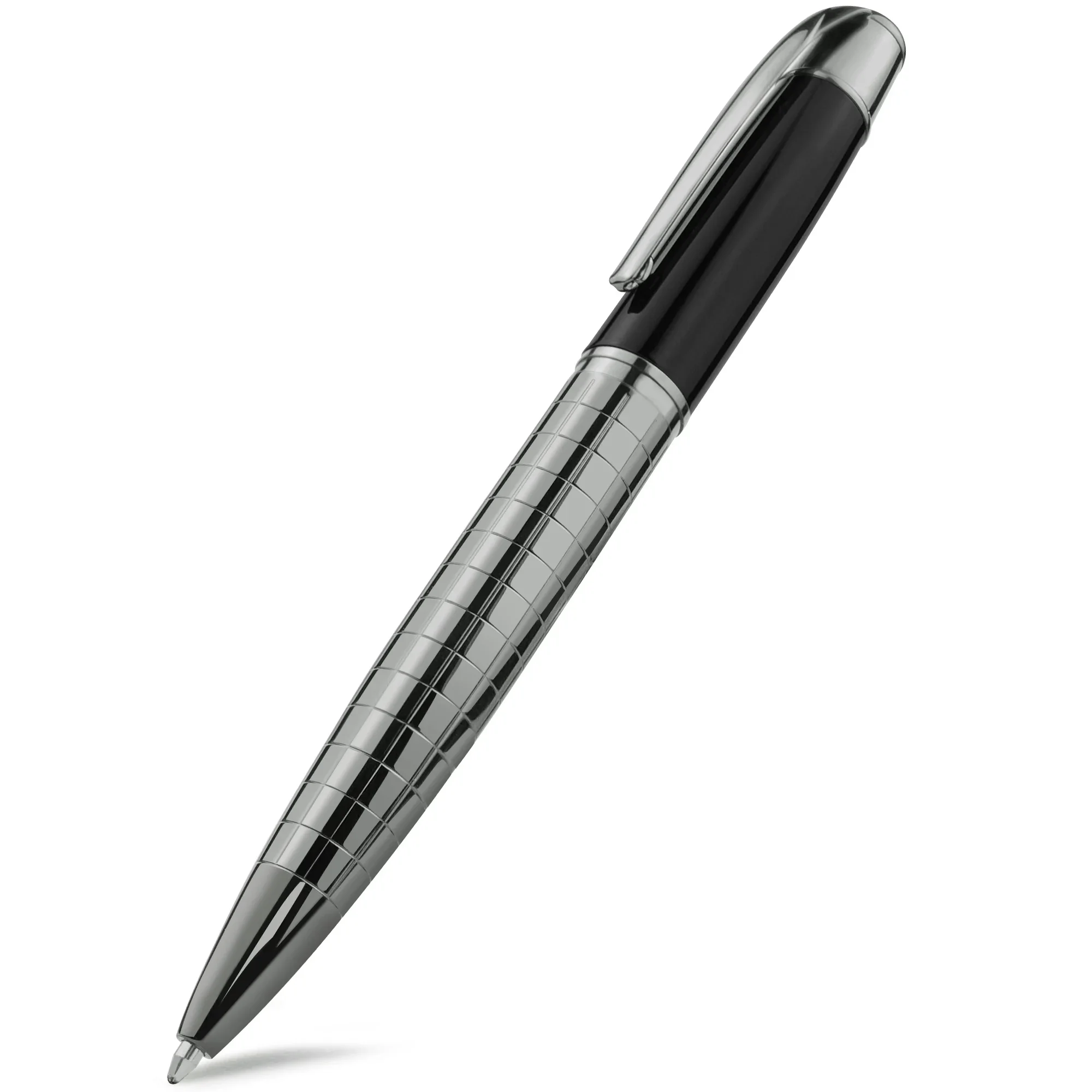 STONEGO Classic Luxury Ink Ballpoint Pen, Black Ink Medium Point 1.0mm Smooth Writing Metal Ball Point Pen Signature Pen