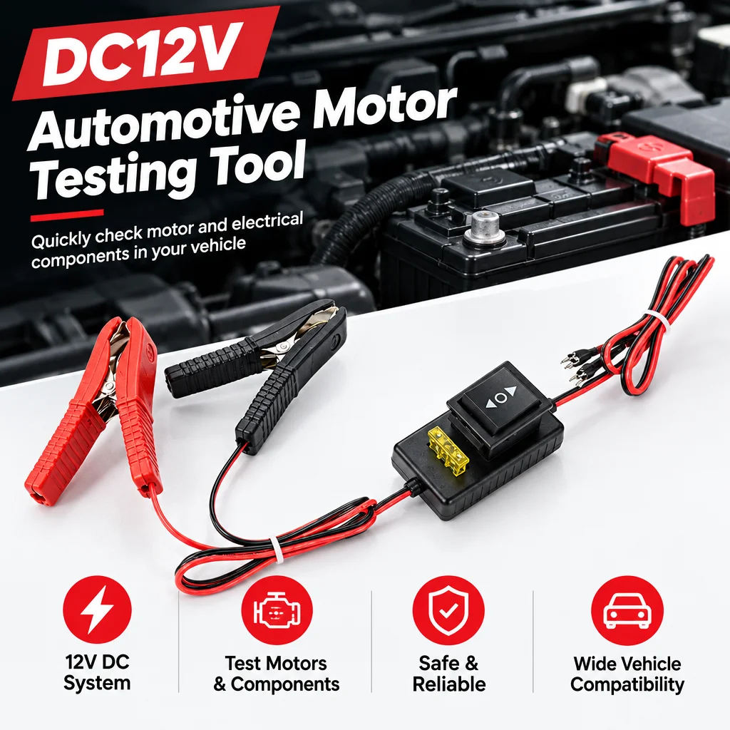DC12V Car Electric Motor Reset Tester Electronic Motor One Click Reset Test Emergency Service Auto Parking Brake Repair Tools