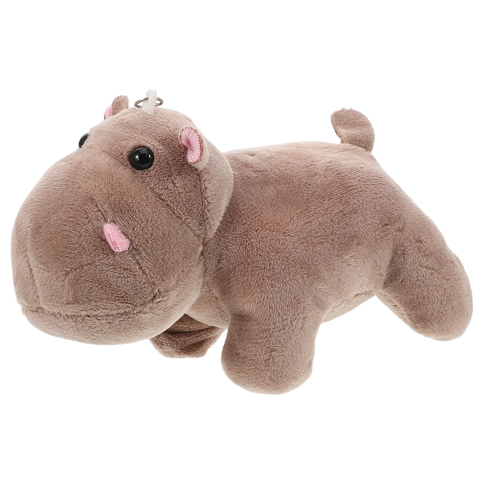 

Stuffed Hippo Keychain for Kids Adults Home Office Travel Decorative Keyring Accessory Bag Charm Souvenirs Hippopotamus Keychain
