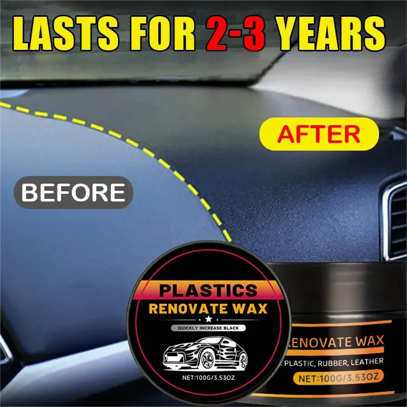 

Восстановитель внутренней панели автомобиля из пластика и кожи | Резиновый полирольный воск | Восстанавливающий и стойкий защитный крем