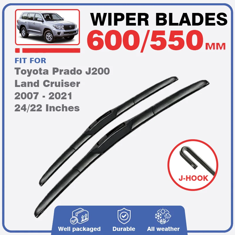 For Toyota Land Cruiser 200 J200 Lexus LX Roraim 2008 - 2021 Front Wiper Blades Windshield Accessories Windscreen Window Brushes