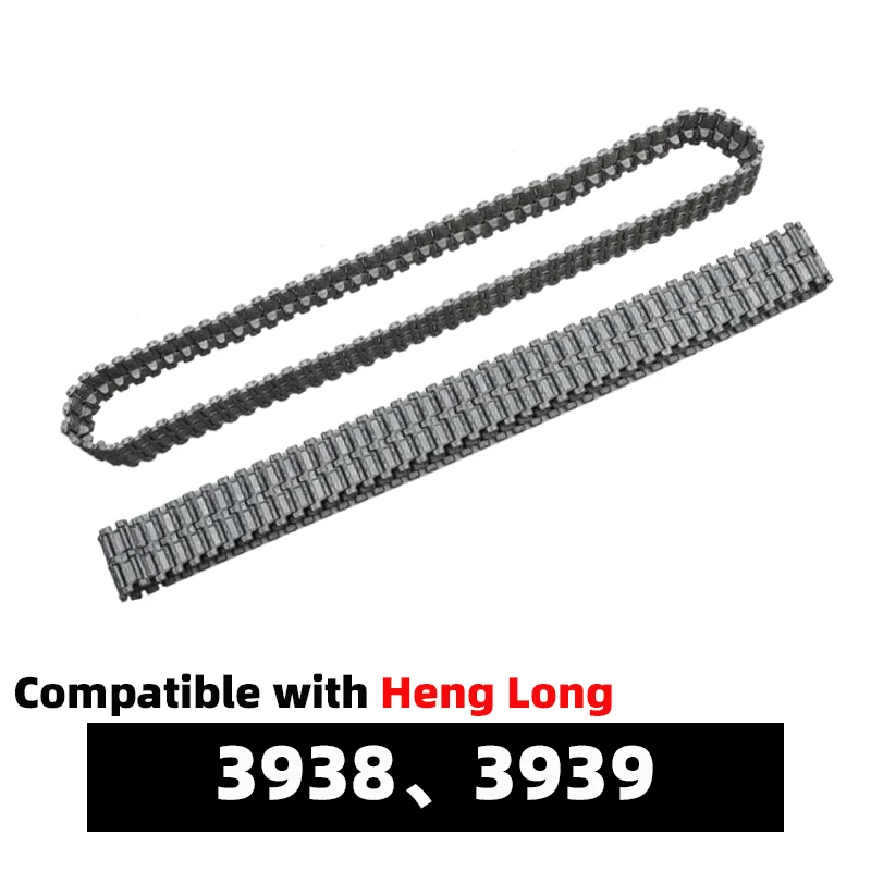 Heng Long 3938 3939 Pista de metal compatible con el tanque Heng Long 1/16 ruso T72 T90 viene con 4 eslabones de riel de metal como adicional