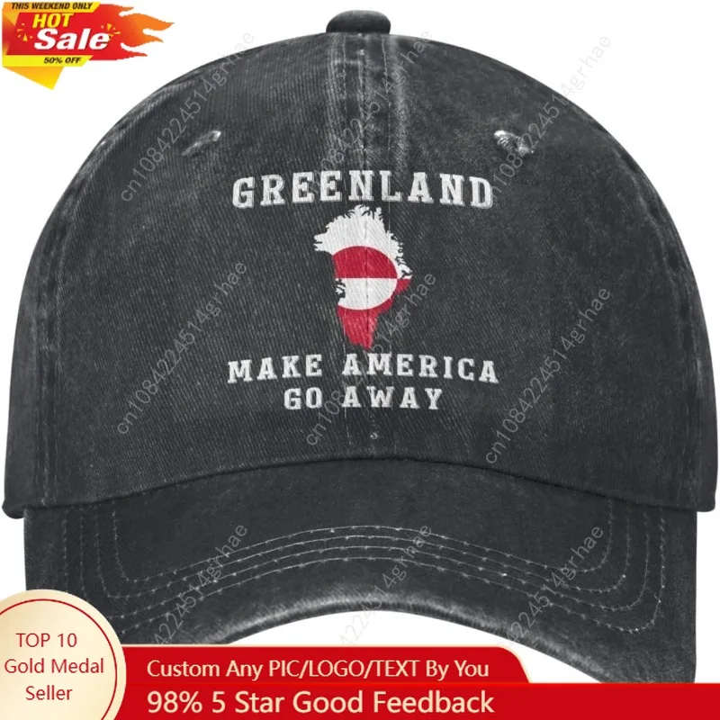 

Make America Go Away Hat for Mens Greenlanders Greenland Baseball Hats for Women