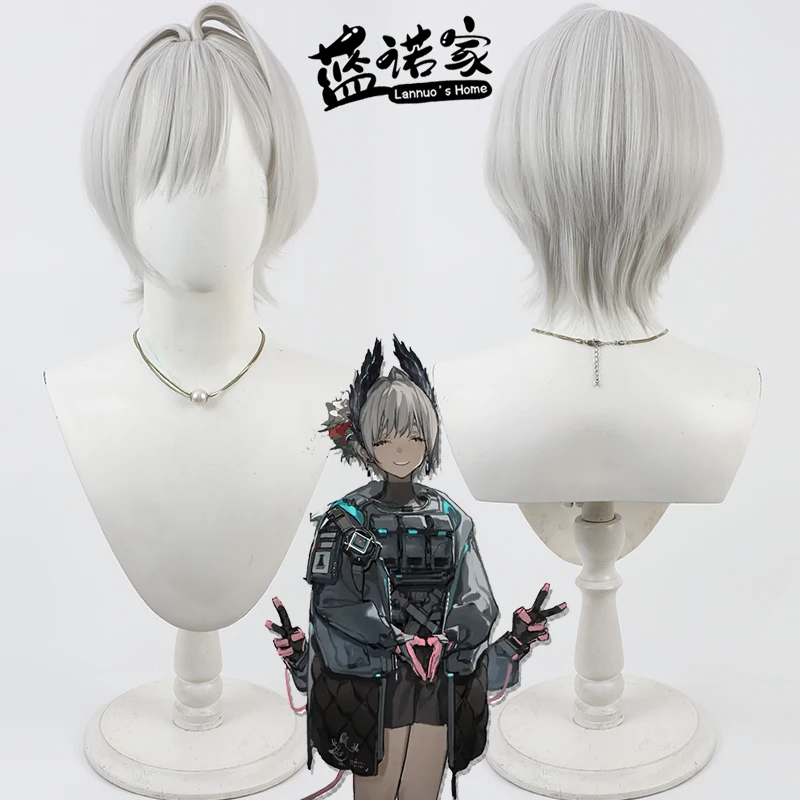 

Аниме Arknights Serafina Ivanovna Petrovna Raidian Cos Косплей Парик Хэллоуин Карнавальная Вечеринка Реквизит Синтетический + Кепка Для Парика