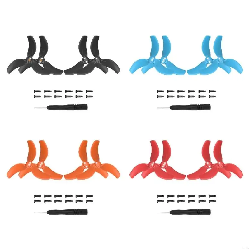 4pcs طائرات مراوح مراوح ضوضاء منخفضة الضوضاء مرادف