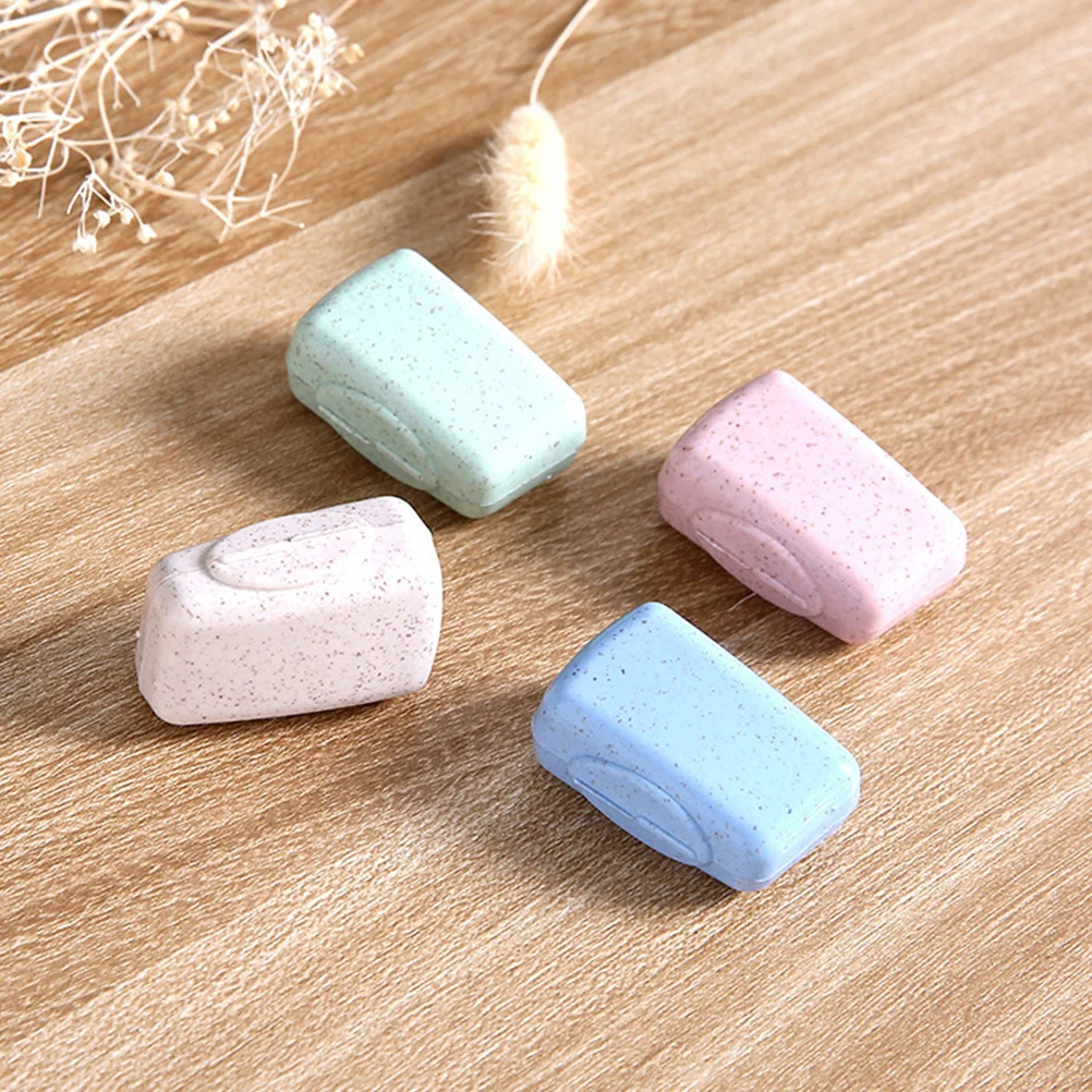 8 قطعة أغطية فرشاة الأسنان قبعات حقيبة سفر عالمية لرؤوس فرشاة الأسنان حماية خفيفة الوزن صندوق تخزين قوي العناية بالفم