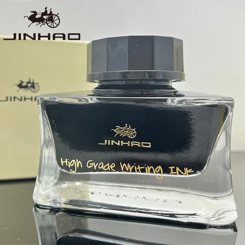 

Чернила для перьевой ручки Jinhao Premium, 50 мл — гладкие черные/синие/синие черные чернила для каллиграфии — идеально подходят для письма и