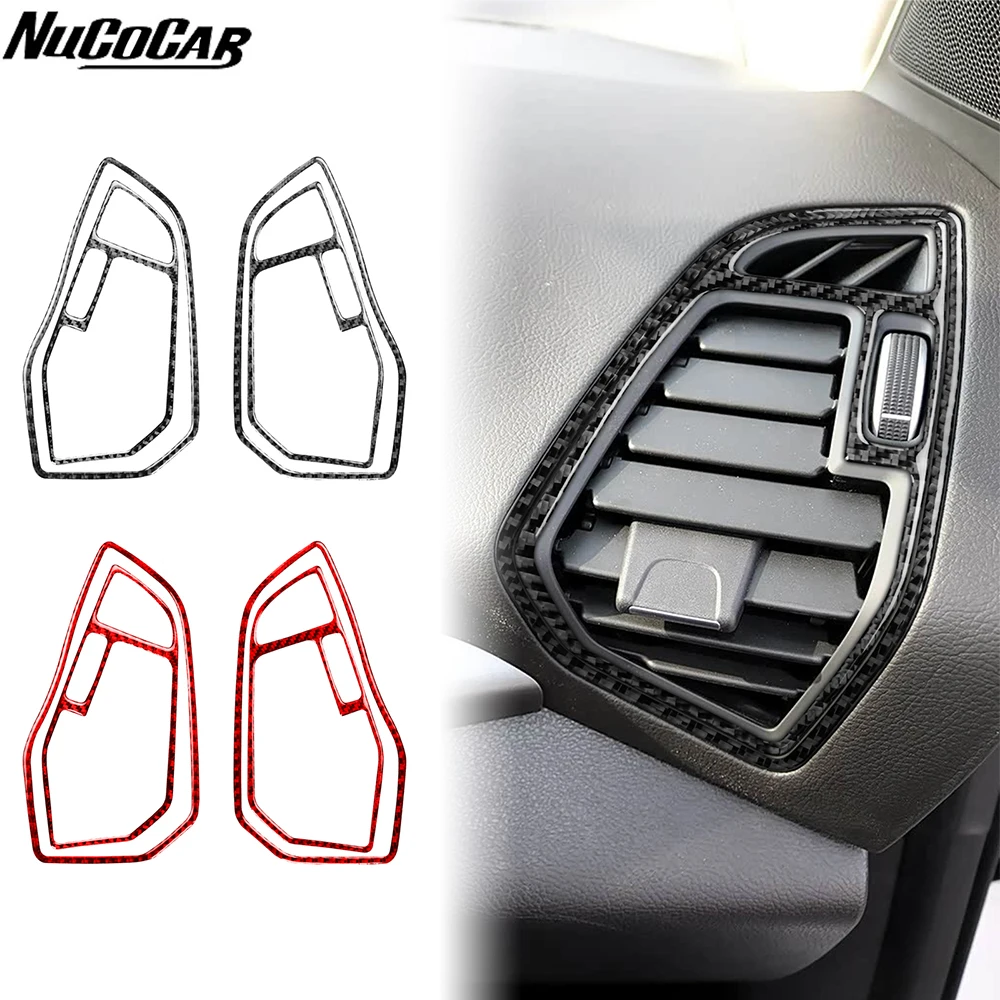 For Ford Escape 2017-2020 Carbon Fiber Dashboard Side Air Conditioning Vent Panel Car Accessories Interior Decorative Stickers
