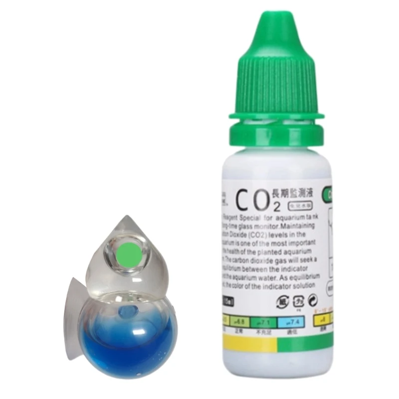 

Solution of Co2 Indicators for Aquariums Tanks CO2 Content Tester Color Module Reagent Solution Use CO2 Indicators DropShipping