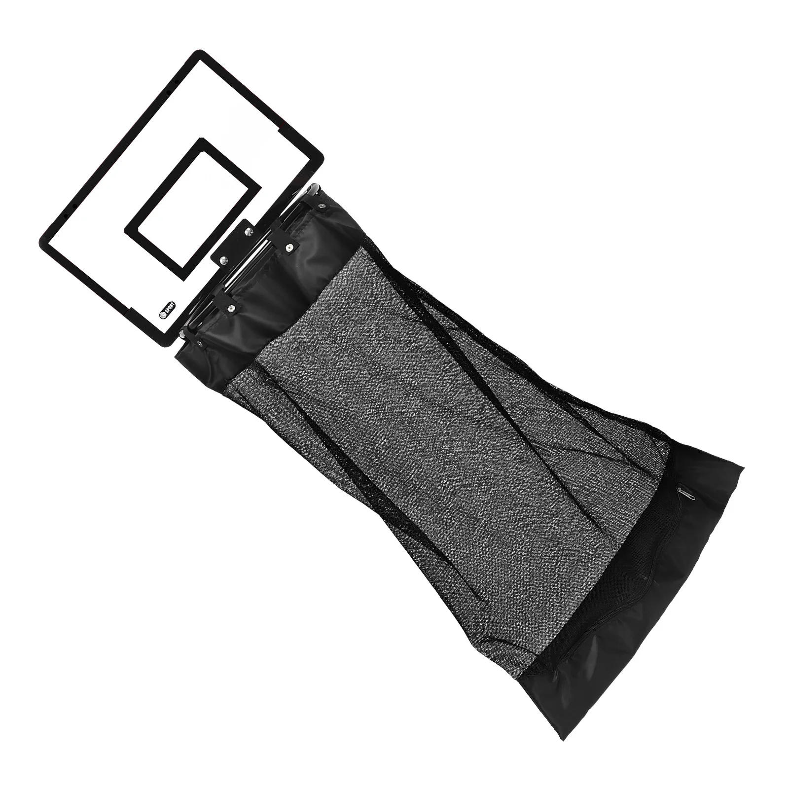 

Zippered Hanging Laundry Hamper Over The Door with Basketball Space Saving Mesh Basket for Bathroom and Office Use