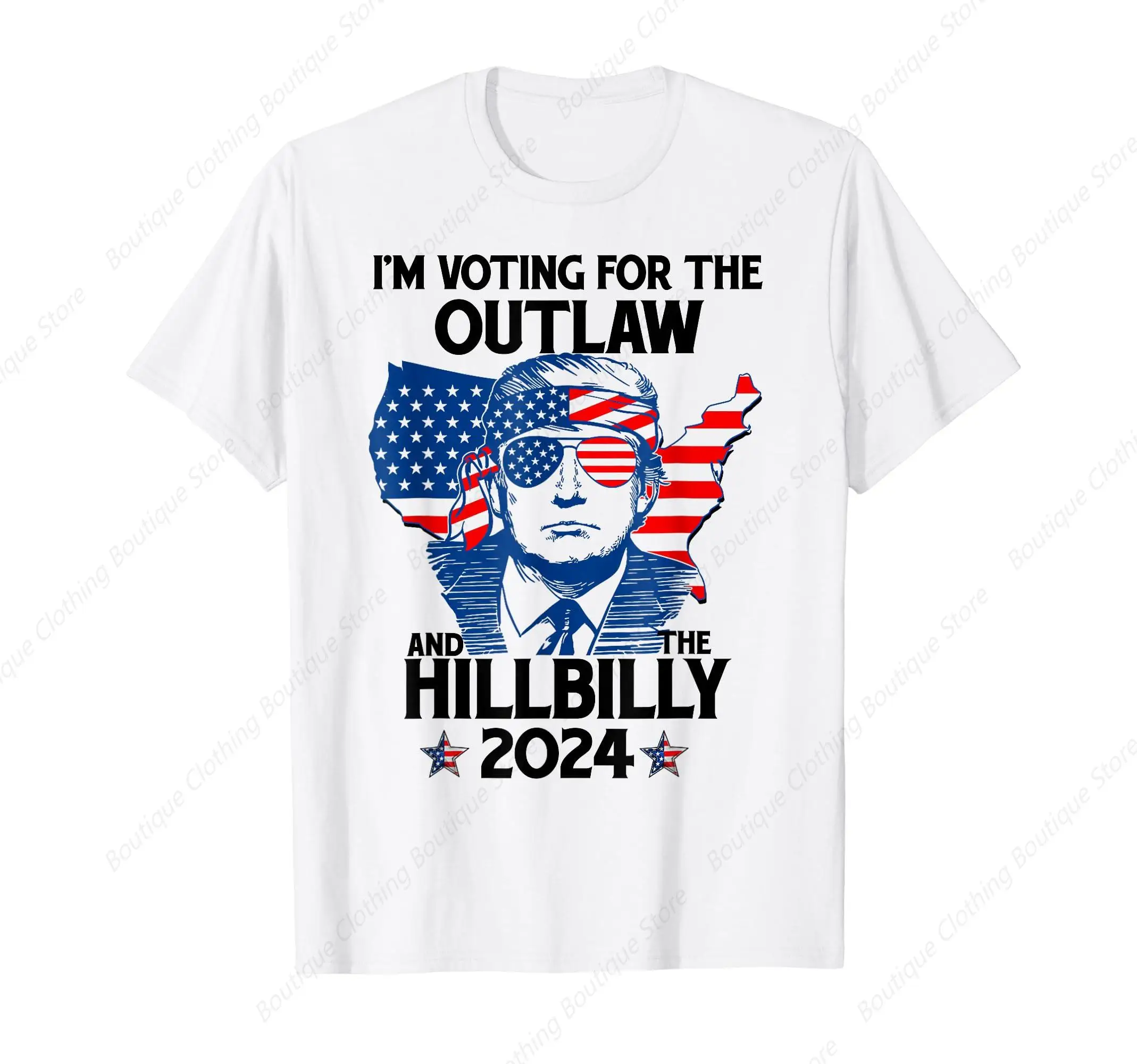 Trump Vance 2024 Donald Trump J.D. Vance Outlaw Hillbilly T-Shirt