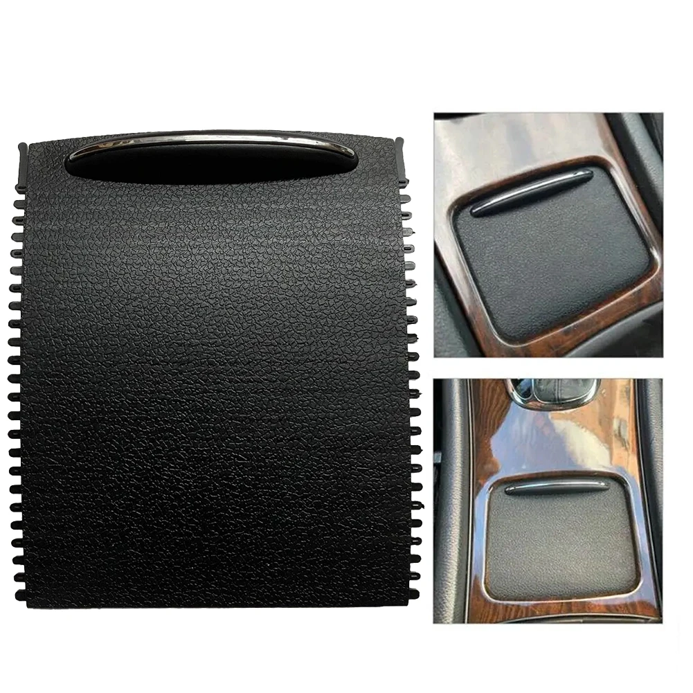 Car Black Center Console Roller Blind Cover For Mercedes-Benz C-Class W203 00-07 Sliding Shutters Cup Holder Roller Blind Cover