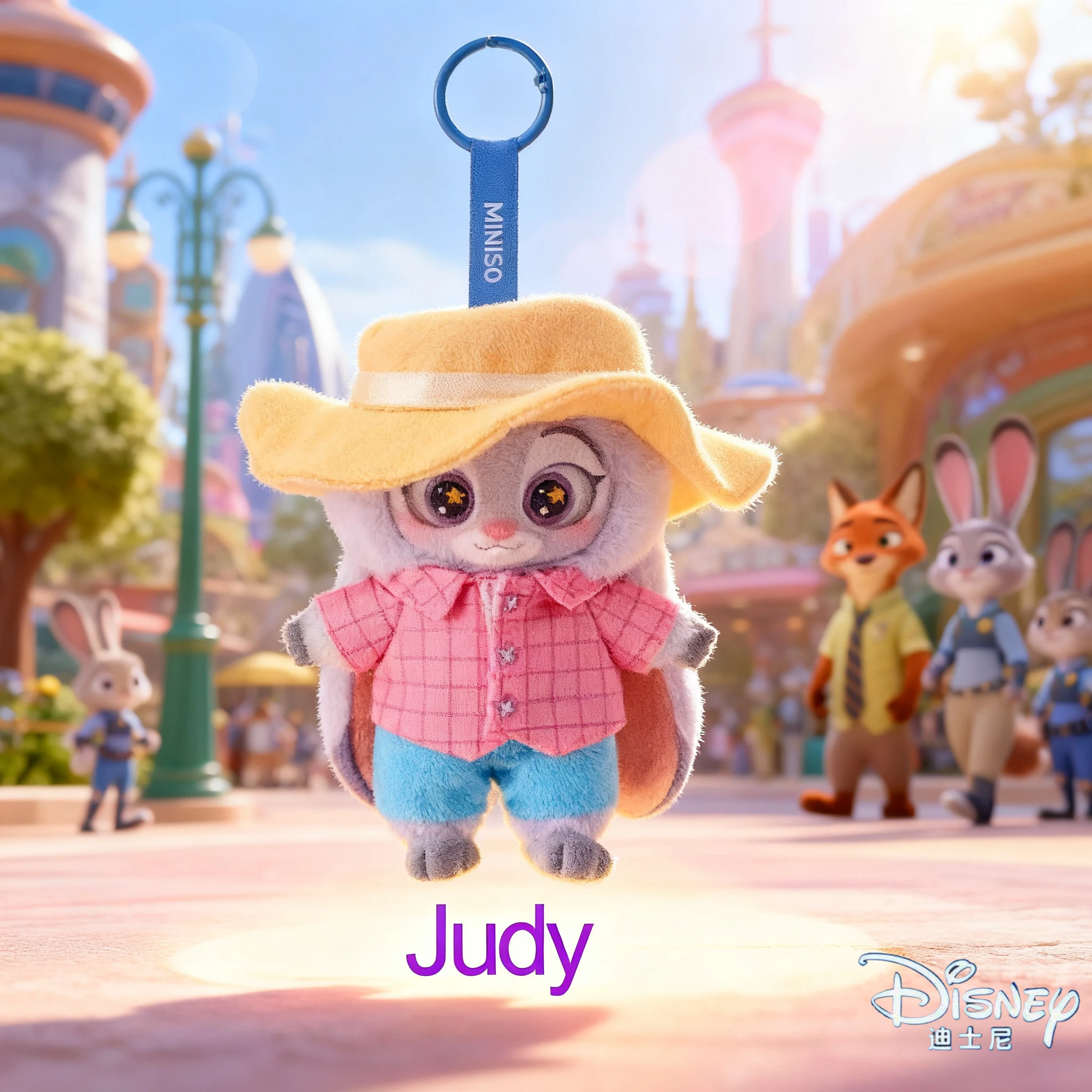 2025 صندوق أعمى جديد من Disney Zootopia - سلسلة مفاتيح من الفينيل من Nick & Judy، لعبة عصرية قابلة للجمع هدية صندوق غامض عشوائي #3