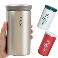 1 Piece Small Bottle Insulated Water Bottle 350ml Water Flask Stainless Steel Thermal Water Bottles for Hot and Cold Drinks
