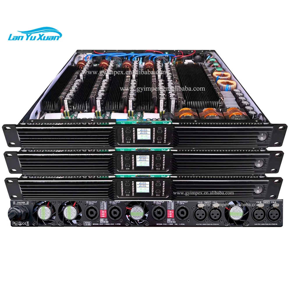 

9000watts bridge power 4CH line array Amplifier high powerful Loudspeaker Speaker Sound Background Music Speakers Digital Amp