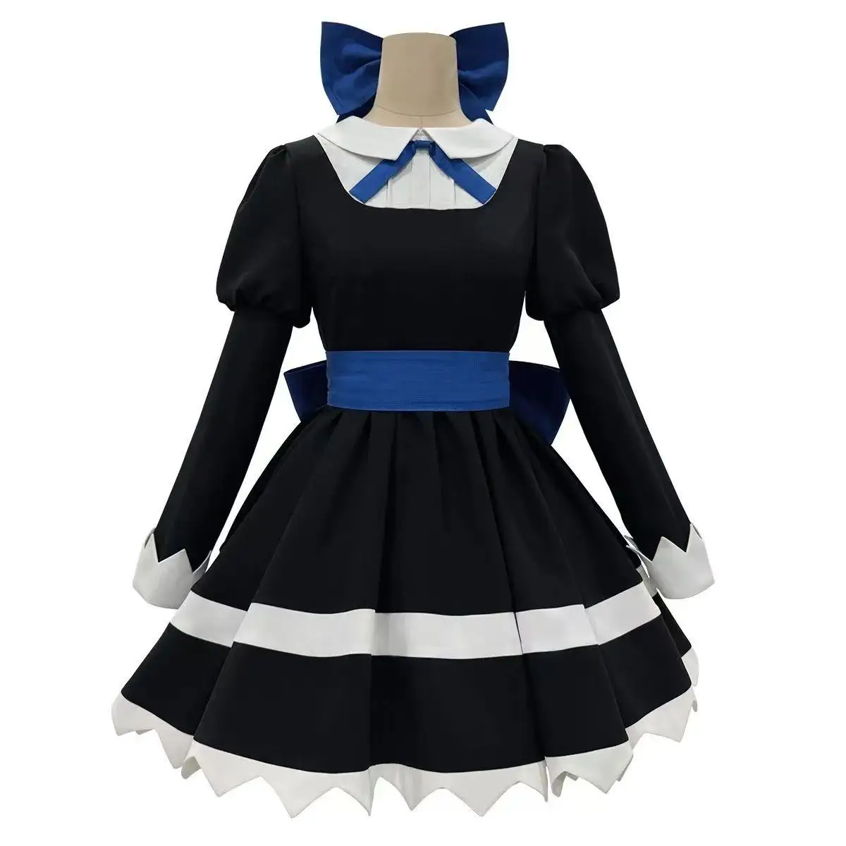 

Panty & Stocking with Garterbelt Stocking Scarf Cosplay Dress Scarf Black Skirt SUIT