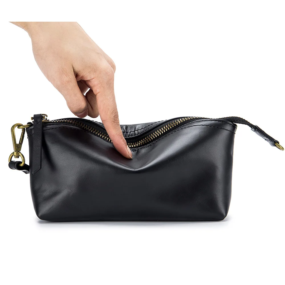 2023 New Fashion Women Crossbody Bag Genuine Leather Female Shoulder Messenger Bags For Ladies Zipper Wristband Wallet Handbag