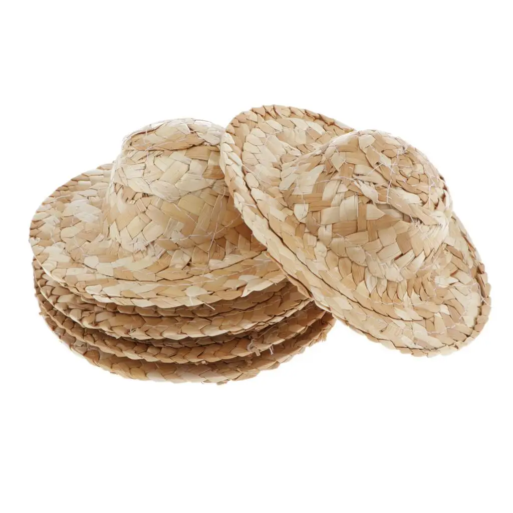 ロット 5 ニットストローボウラーサンライフガードハット衣装/4 BJD 人形