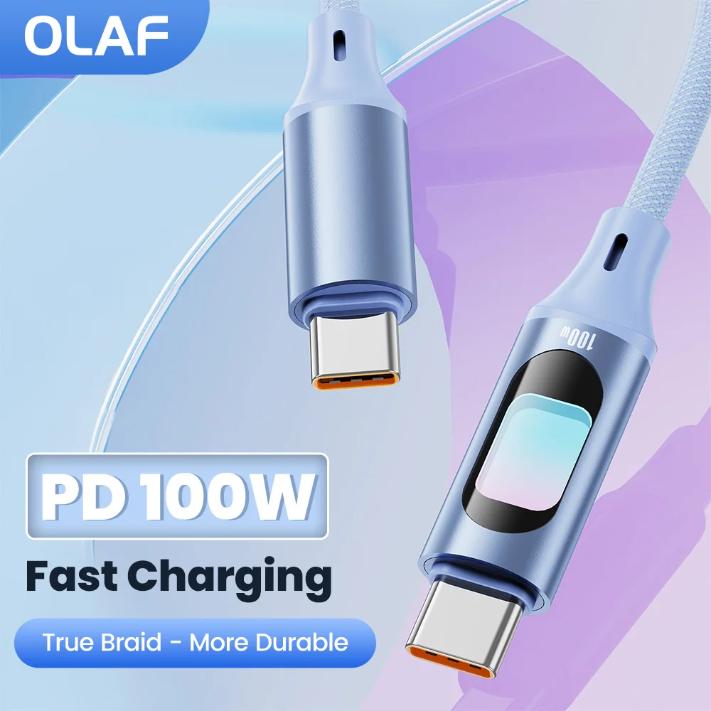 

PD 100 Вт Кабель типа C к типа C Сверхбыстрая зарядка для iPhone 15 16 Ноутбуков Планшет Sumsung OPPO Honor Xiaomi Huawei Кабель USB C