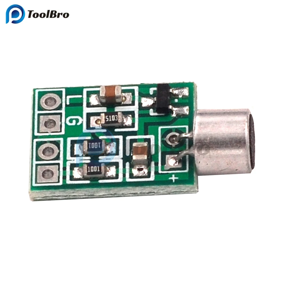 Mini Microphone Audio Amplifier Module Speaker Circuit Board DC 2.5-9V 14x12mm Mic Accessories