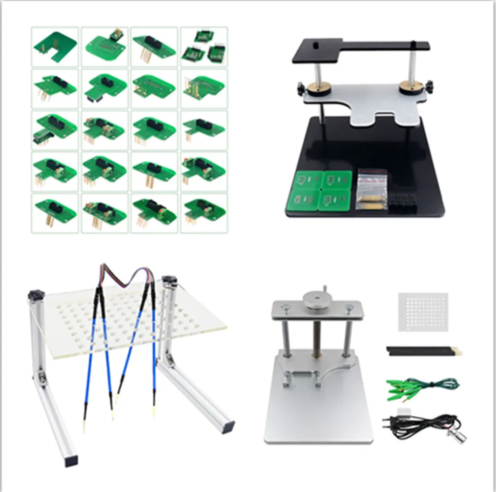 Metal LED BDM FRAME Stalinless Steel With 4 Probe Pen 22pcs BDM Adapters  Programmer Tuning Tool