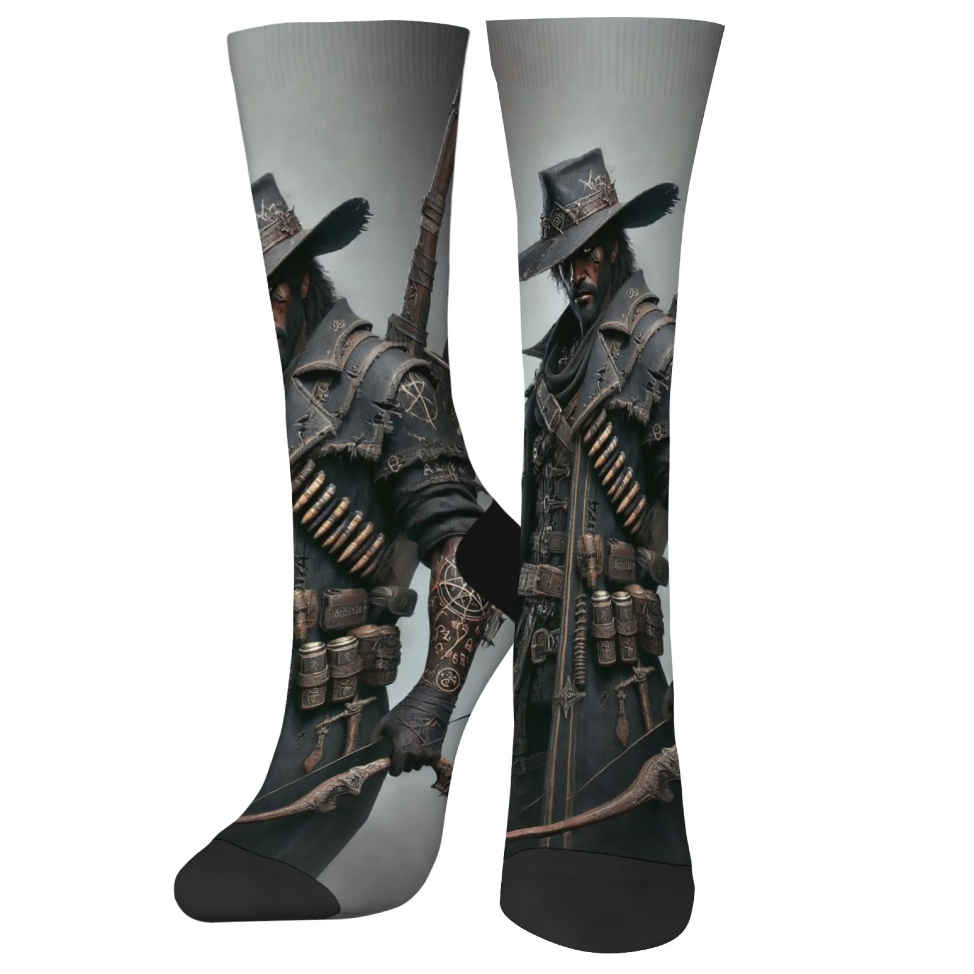 

Носки с ковбойским принтом в стиле вестерн, удобные дышащие нескользящие повседневные спортивные носки, новинка в стиле хип-хоп, забавные носки Happy Crew, подарок унисекс